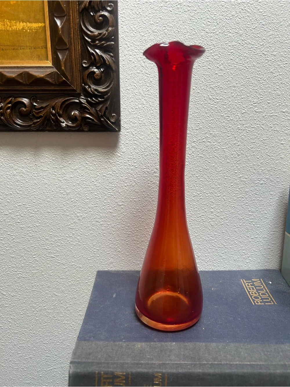 Vintage Amberina Bud Vase